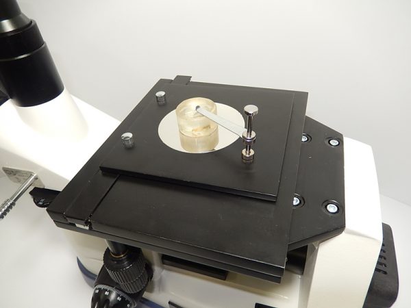 charrout microscópio para metalografia
